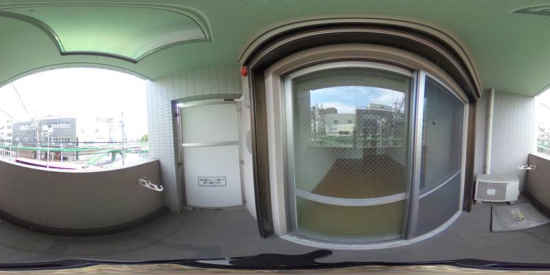 パノラマ画像バルコニー