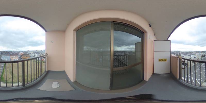 パノラマ画像バルコニー