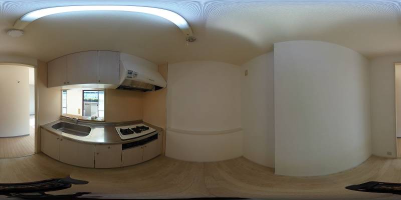 パノラマ画像キッチン