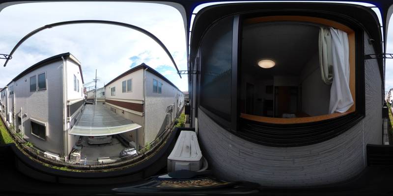 パノラマ画像バルコニー