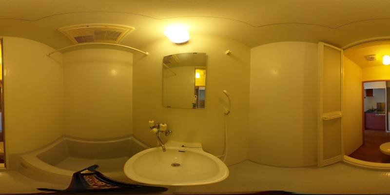 パノラマ画像バスルーム