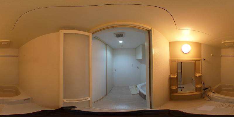 パノラマ画像バスルーム