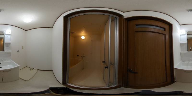 パノラマ画像バスルーム