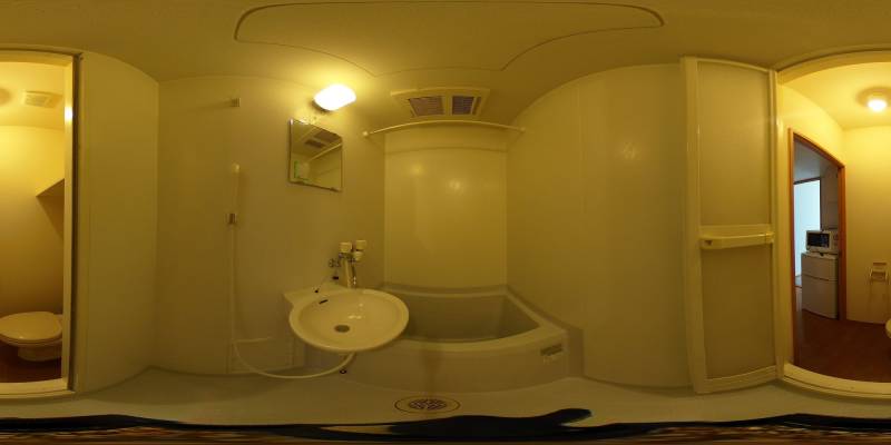 パノラマ画像バスルーム