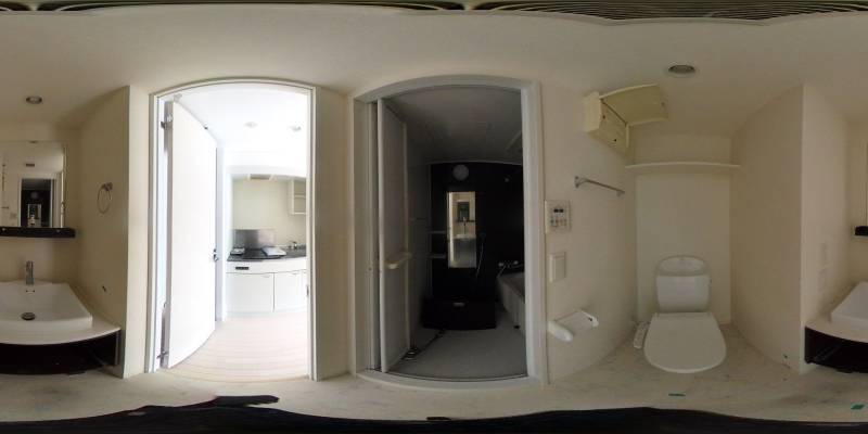 パノラマ画像バスルーム
