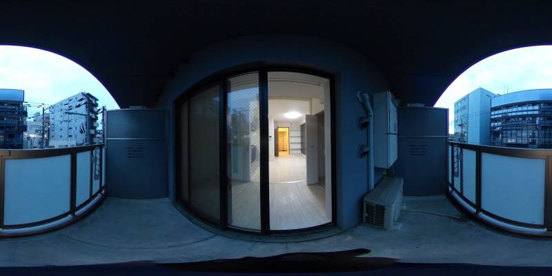 パノラマ画像バルコニー