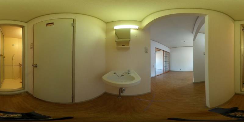 パノラマ画像洗面所