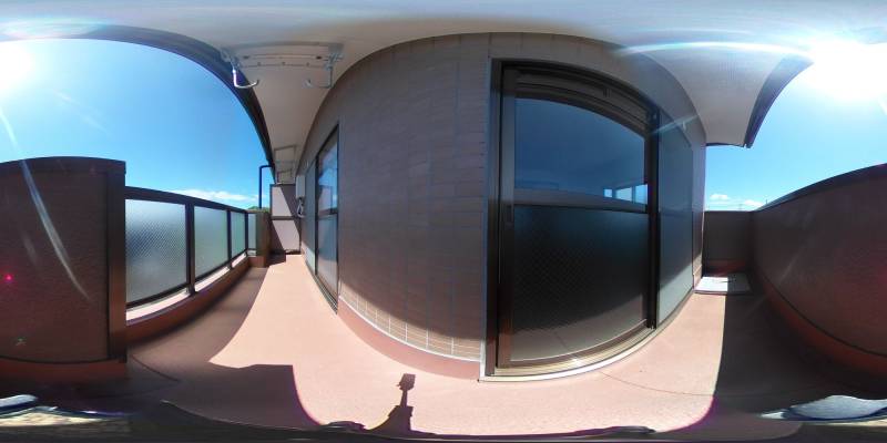 パノラマ画像バルコニー