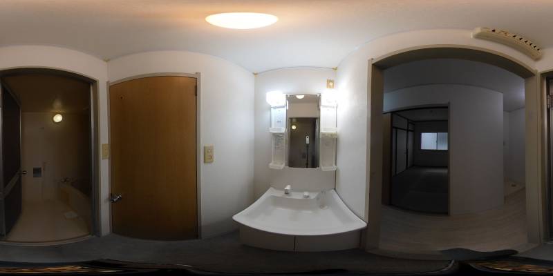 パノラマ画像洗面所