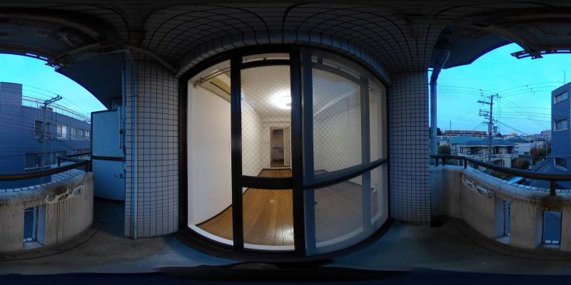 パノラマ画像バルコニー