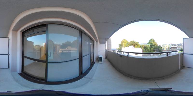 パノラマ画像バルコニー