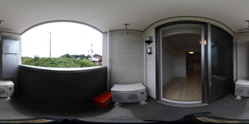 パノラマ画像バルコニー