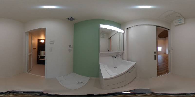 パノラマ画像洗面所