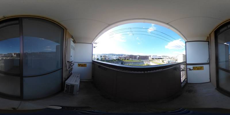 パノラマ画像バルコニー