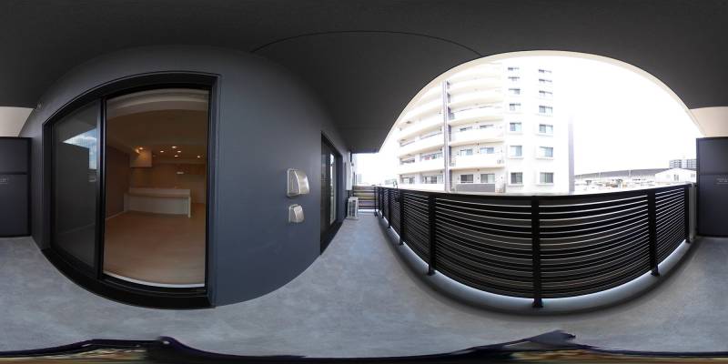 パノラマ画像バルコニー