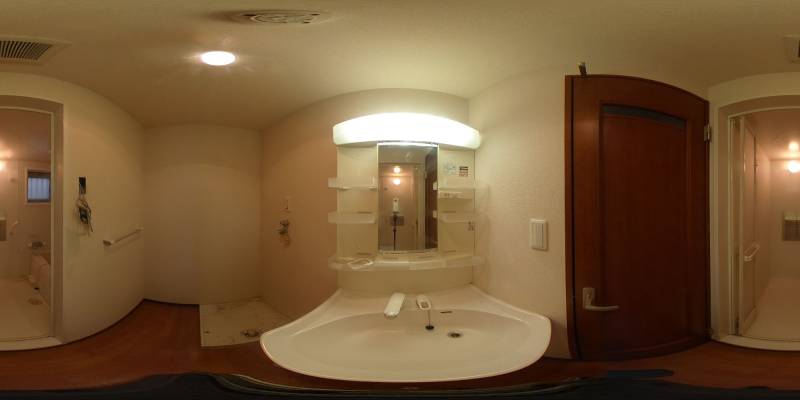 パノラマ画像洗面所