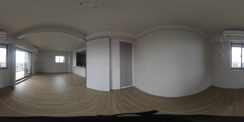 パノラマ画像寝室