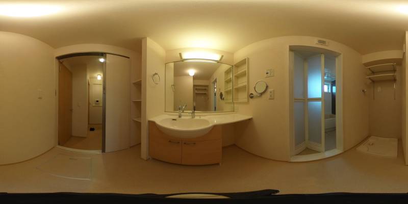 パノラマ画像洗面所