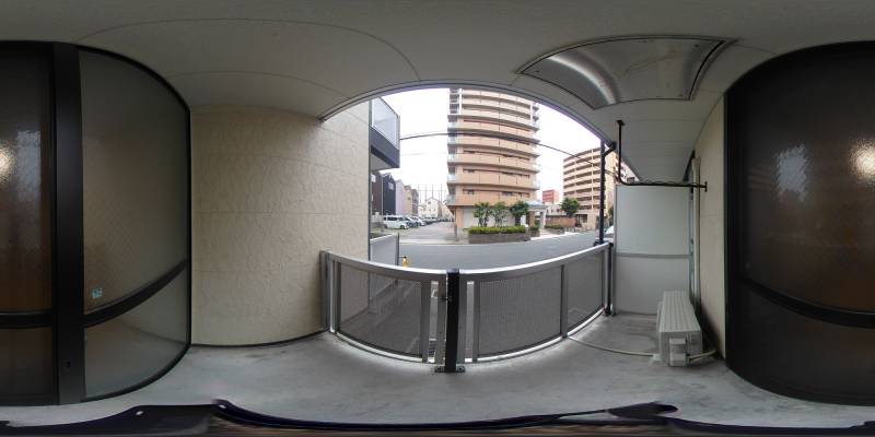 パノラマ画像バルコニー