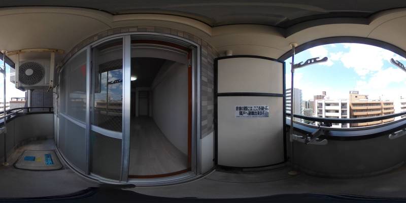 パノラマ画像バルコニー