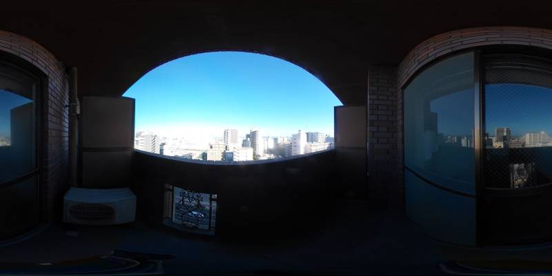 パノラマ画像バルコニー