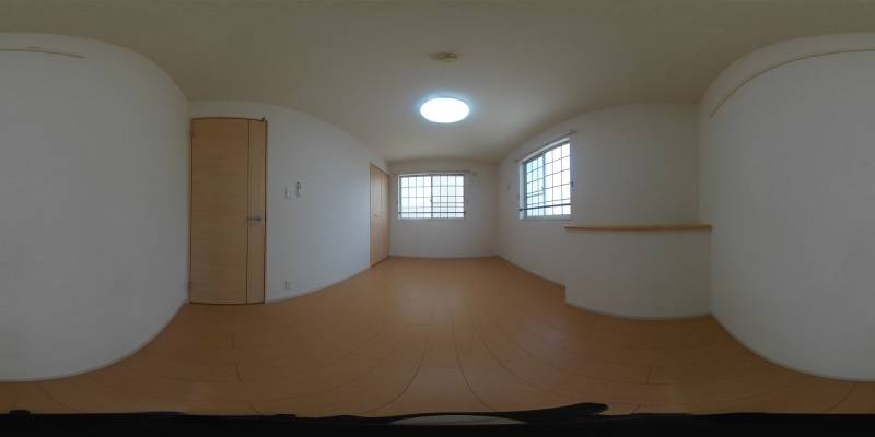 パノラマ画像寝室