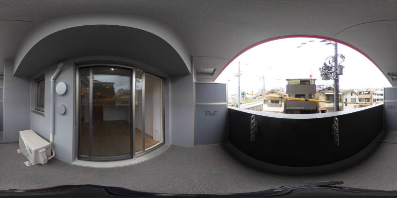 パノラマ画像バルコニー