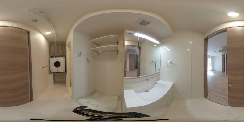 パノラマ画像洗面所