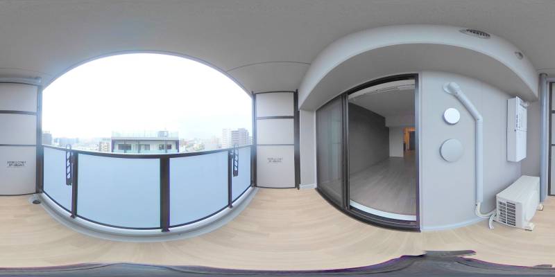 パノラマ画像バルコニー