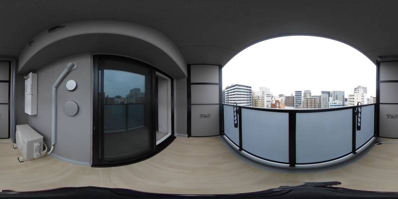 パノラマ画像バルコニー