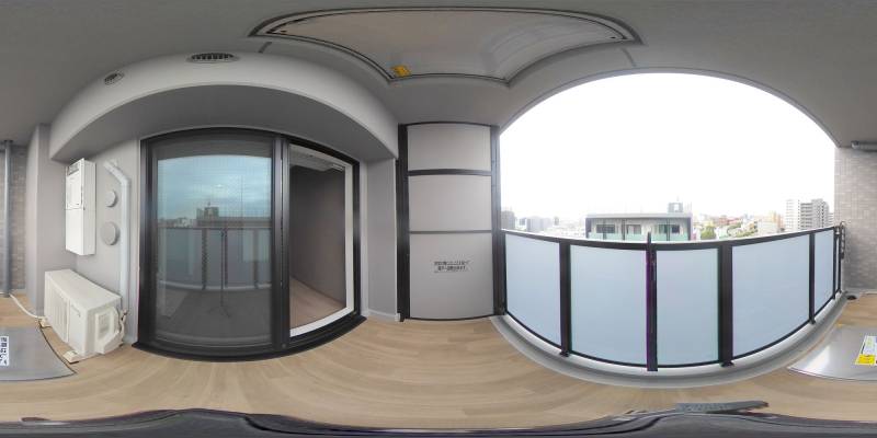 パノラマ画像バルコニー