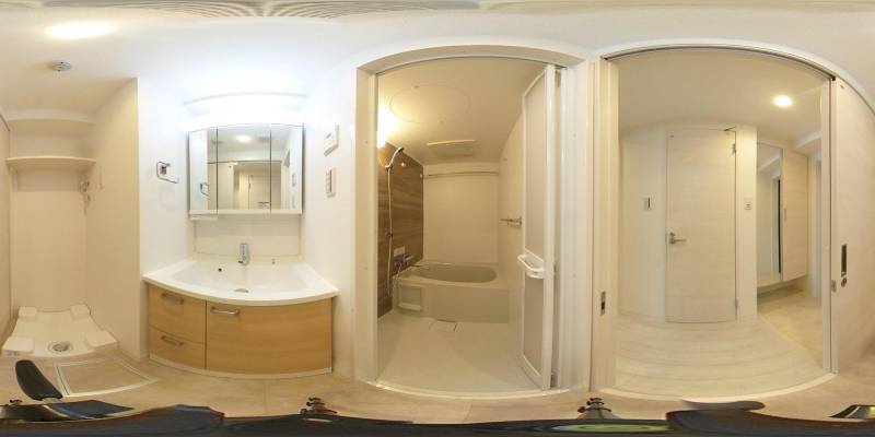 パノラマ画像バスルーム