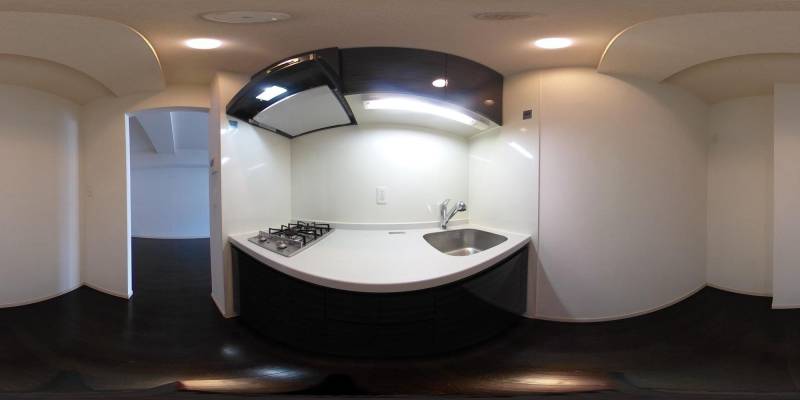 パノラマ画像キッチン