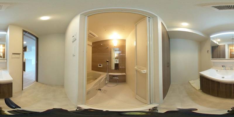 パノラマ画像バスルーム