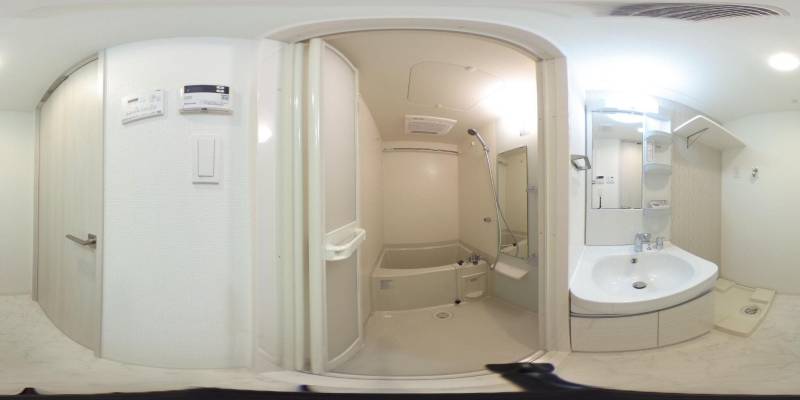 パノラマ画像バスルーム