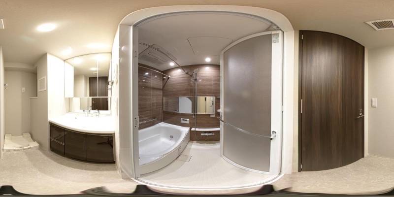 パノラマ画像バスルーム