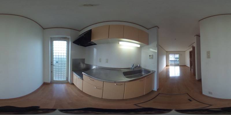 パノラマ画像キッチン