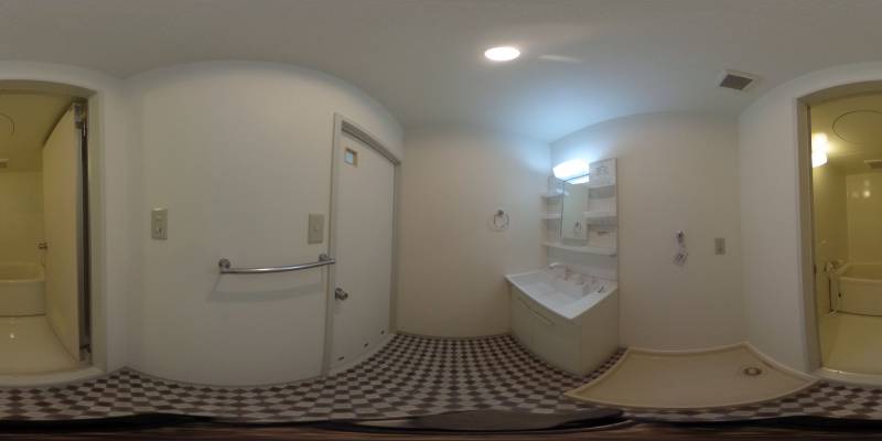 パノラマ画像洗面所