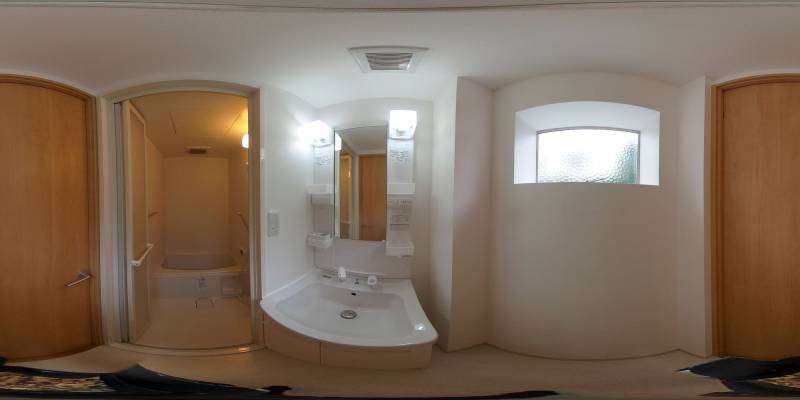 パノラマ画像洗面所