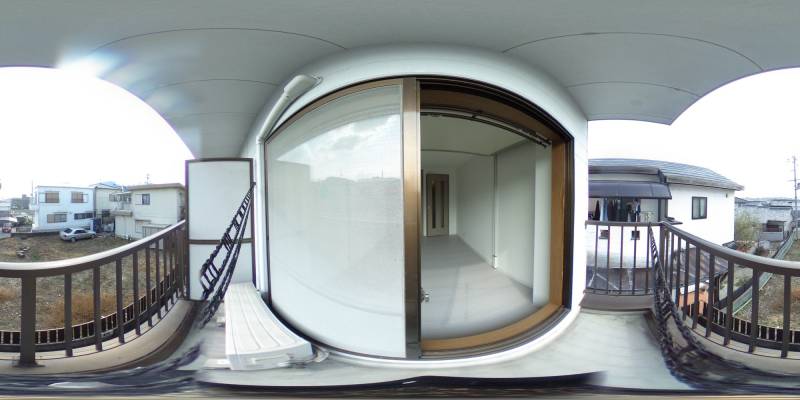 パノラマ画像バルコニー