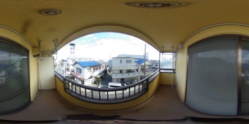 パノラマ画像バルコニー