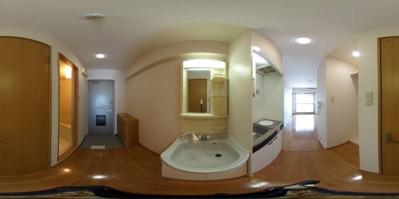 パノラマ画像洗面所