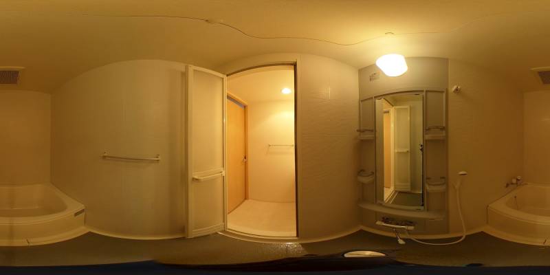 パノラマ画像バスルーム