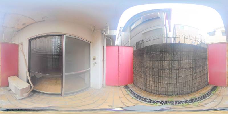 パノラマ画像バルコニー