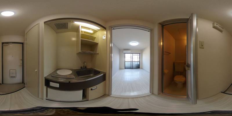 パノラマ画像キッチン