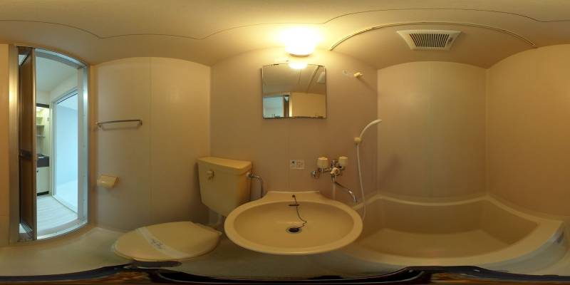 パノラマ画像バスルーム