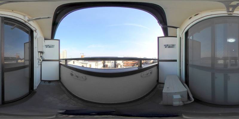 パノラマ画像バルコニー