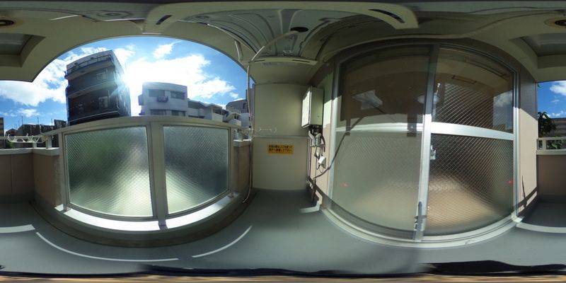 パノラマ画像バルコニー