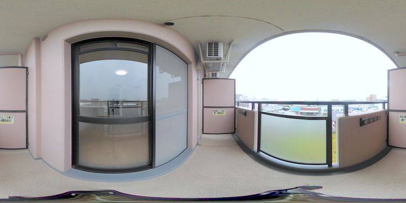 パノラマ画像バルコニー