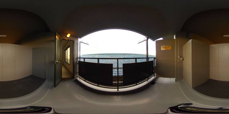 パノラマ画像バルコニー